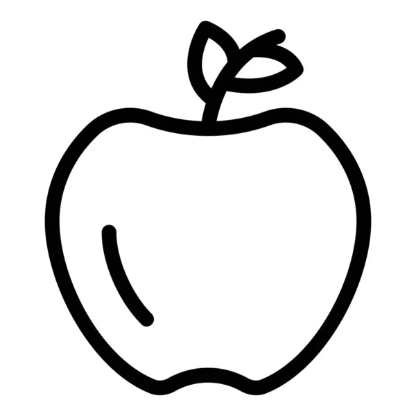 Ícone de maçã fresca gravidade, estilo esboço —  Vetores de Stock