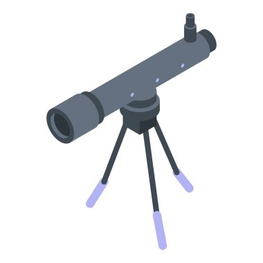 Ev teleskobu simgesi, izometrik biçim