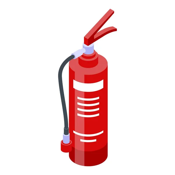stock vector Safety fire extinguisher icon, isometric style