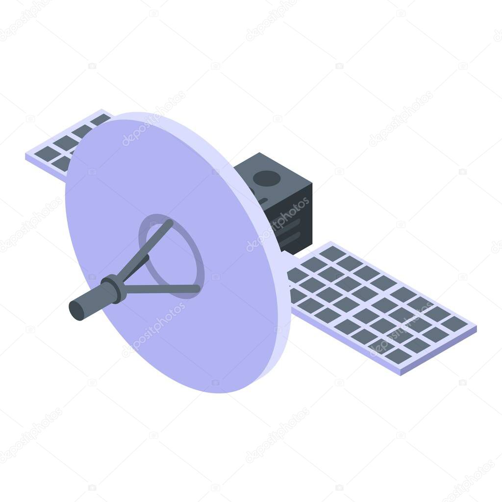 Satellite icon, isometric style
