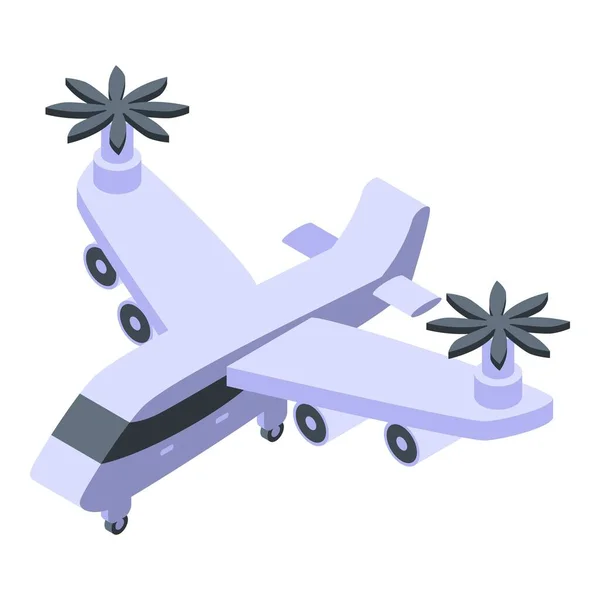 Icono de taxi de avión, estilo isométrico — Vector de stock