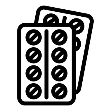 İlaç hapları simgesi, taslak biçimi