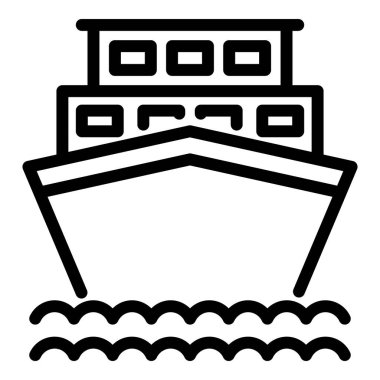 Tatil yolcu gemisi simgesi, taslak biçimi