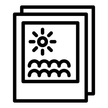 Cruise fotoğraf simgesi, taslak biçimi