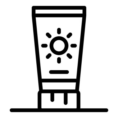 Güneş kremi simgesi, özet biçimi