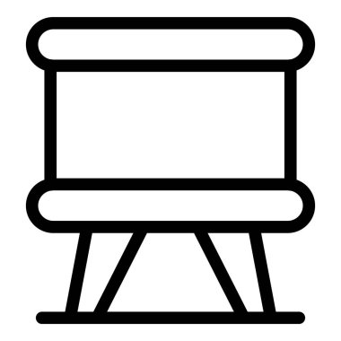 Poster sehpası simgesi, özet biçimi