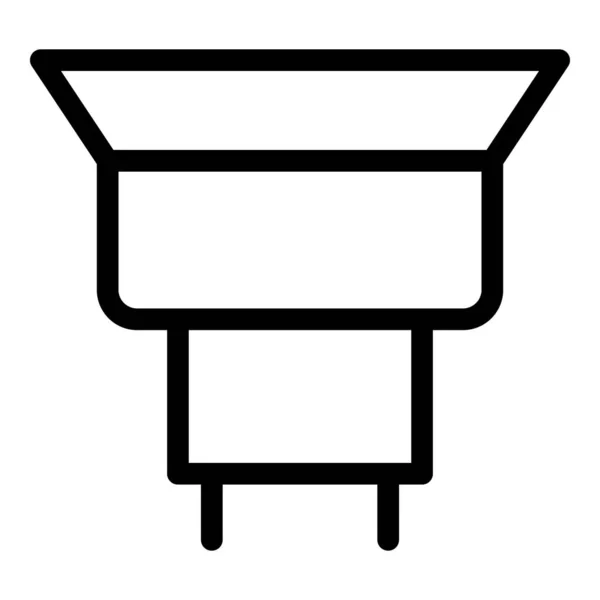 Icono de cuneta de mantenimiento, estilo de contorno — Archivo Imágenes Vectoriales