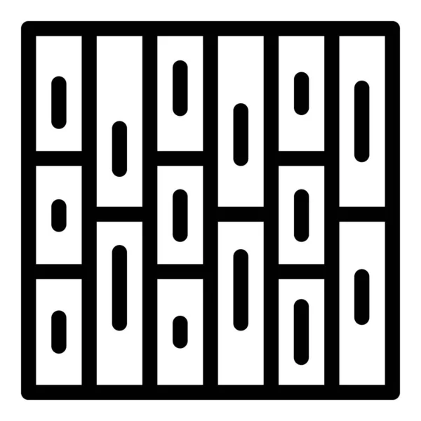 Huis bestrating pictogram, omtrek stijl — Stockvector