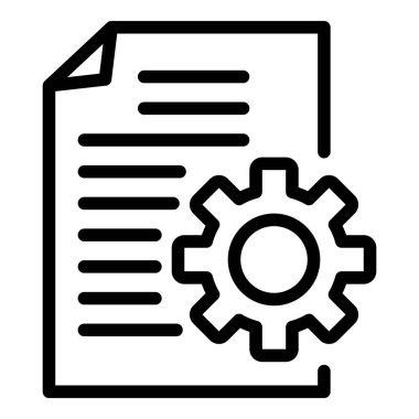 Şirket sistem raporu simgesi, özet biçimi