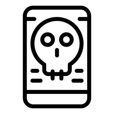 Smartphone virüs simgesi, özet biçimi