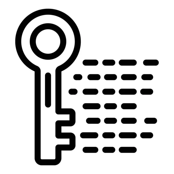 Reraud key icon, outline style — стоковый вектор