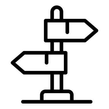 Yol simgesi ve taslak biçimini gösterir