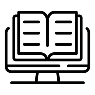 Monitör simgesi, özet biçimi üzerine kitabı aç