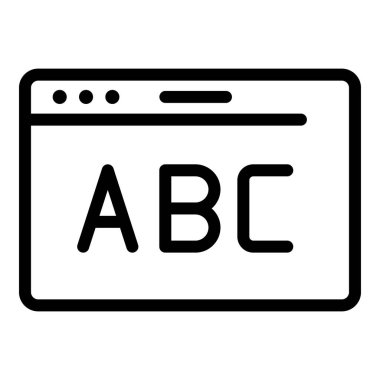 Çevrimiçi öğrenme simgesi, özet biçimi