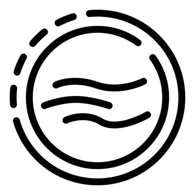 Çember simgesinde vücut bükülmesi, dış hat biçimi