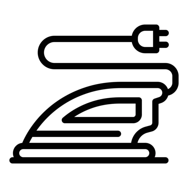 Icono de servicio de planchado, estilo de esquema — Vector de stock