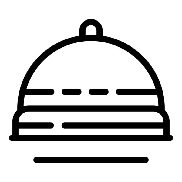 Ícone de serviço de prato, estilo esboço —  Vetores de Stock