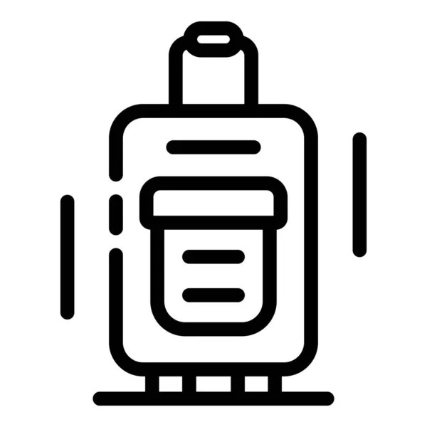Icône bagage, style contour — Image vectorielle