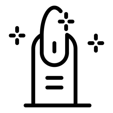 Mükemmel manikür ikonu, taslak biçimi