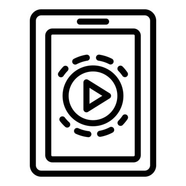 Tablet çalma simgesi, özet biçimi