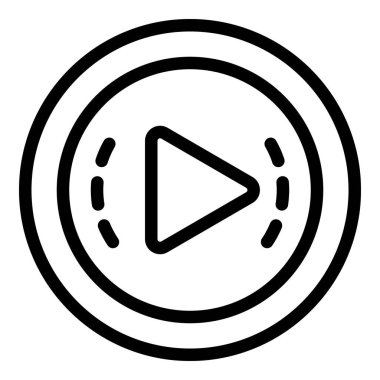 Çalma düğmesi simgesi, taslak biçimi