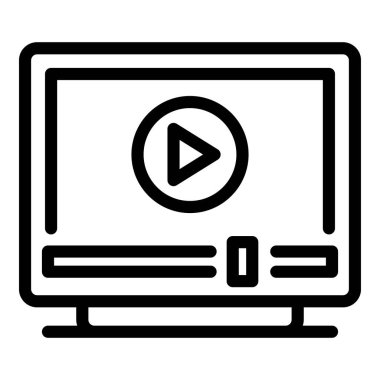 Televizyon simgesinde oyna, taslak biçimi