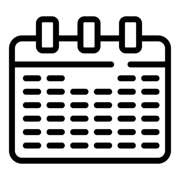 Kalender ark ikon, skiss stil — Stock vektor