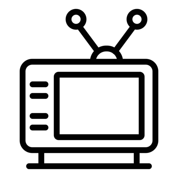 Television icon, outline style — Stock Vector