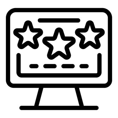 Üç yıldızlı servis simgesi, özet biçimi