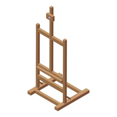 Easel çerçeve simgesi, izometrik biçim
