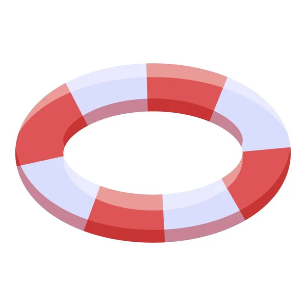 Lifebuoy icon, isometric style — 스톡 벡터
