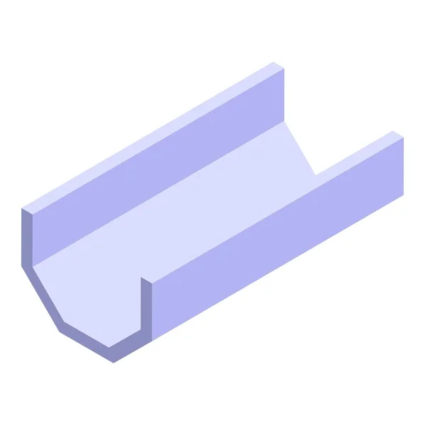 Abflussrinnen-Symbol, isometrischer Stil — Stockvektor