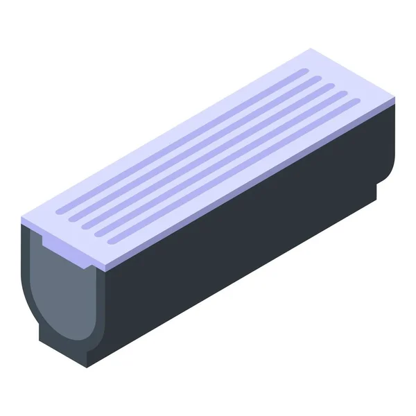 Straatgoot icoon, isometrische stijl — Stockvector