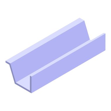 Boşaltma olukları simgesi, izometrik biçimi