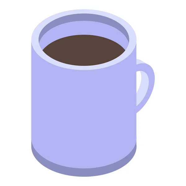 Ikona herbaty kubek, izometryczny styl — Wektor stockowy
