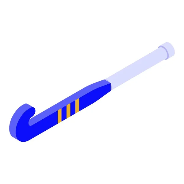 Field hockey stick icon, isometric style — Stock Vector