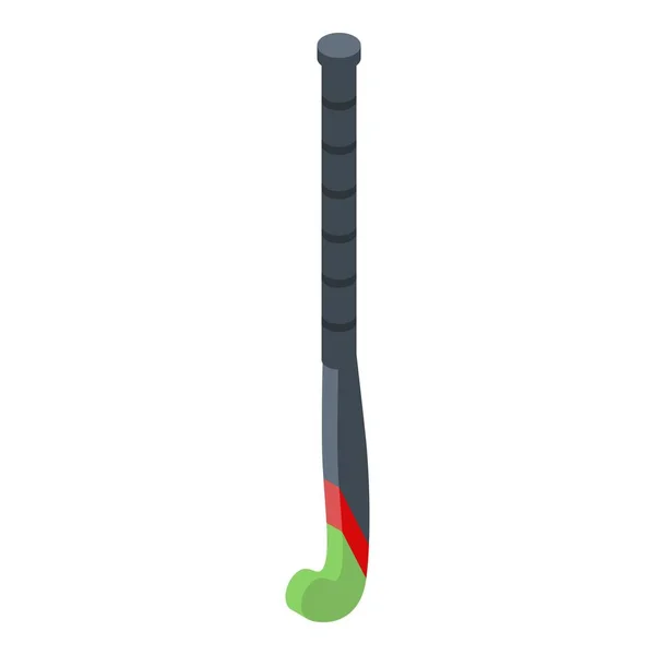 Ikone der Feldhockey-Ausrüstung, isometrischer Stil — Stockvektor