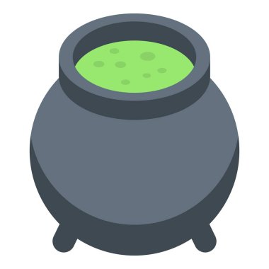 Sihirli kazan simgesi, izometrik biçim