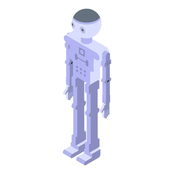 Иконка робота-бота, изометрический стиль — стоковый вектор