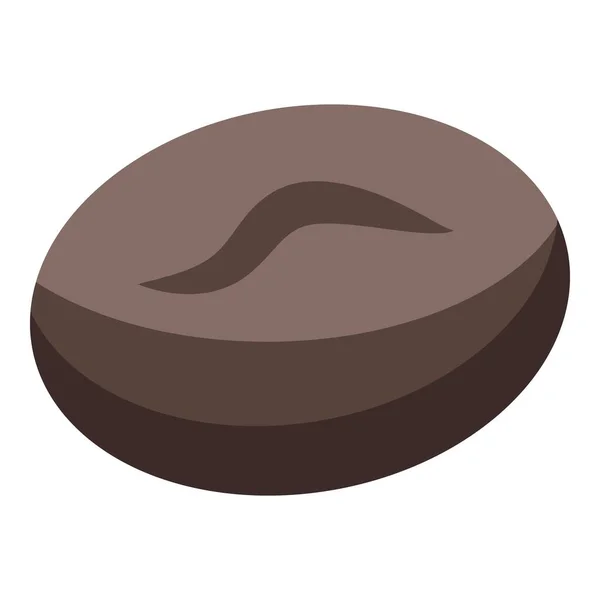 Icono de grano de café, estilo isométrico — Vector de stock