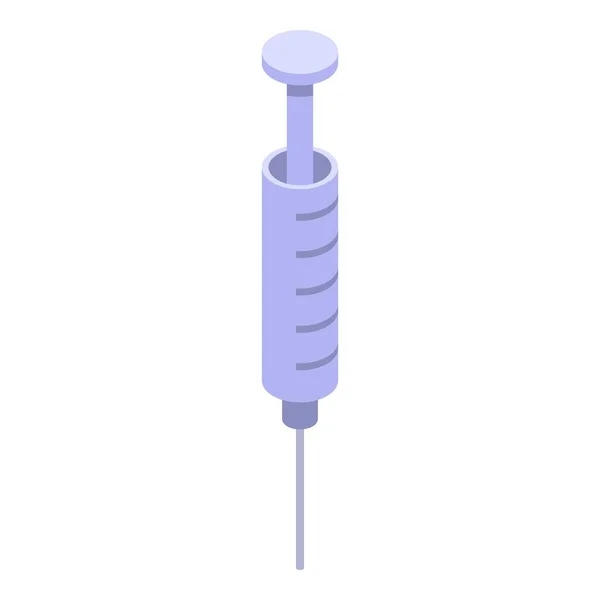 Syringe icon, isometric style — Stock Vector