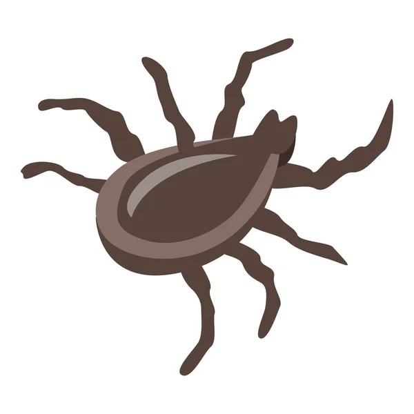 Forest mite icon, isometric style — Stock Vector