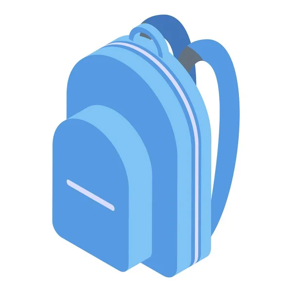 Senderismo icono de la mochila, estilo isométrico — Vector de stock