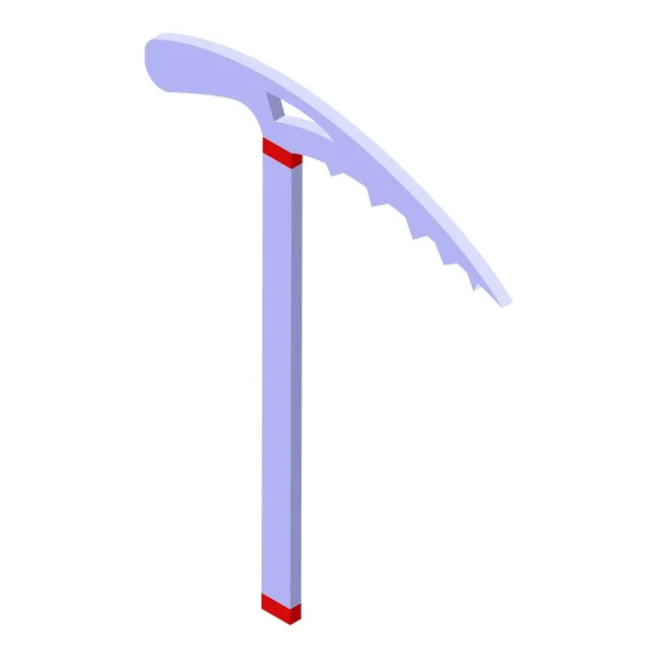 Ícone machado picador de gelo, estilo isométrico — Vetor de Stock