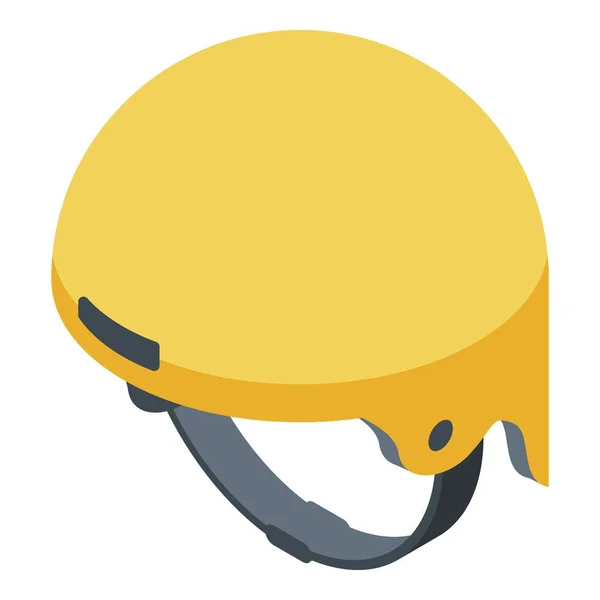 Icona casco arrampicata, stile isometrico — Vettoriale Stock