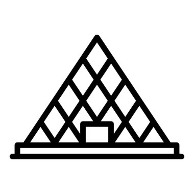 Fransız cam piramit simgesi, taslak biçimi