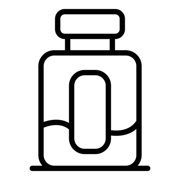 Icono de perfume de hombre de lujo, estilo de esquema — Vector de stock