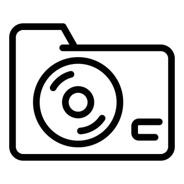 Modern ses müzik dizini simgesi, özet biçimi