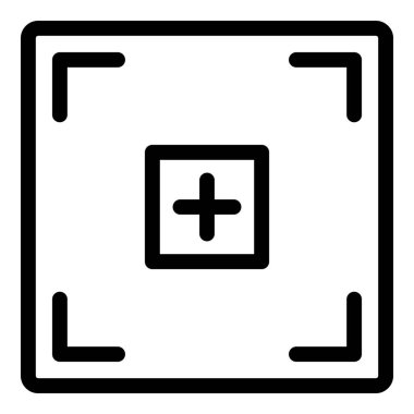 Modern kayıt çerçeve simgesi, özet biçimi