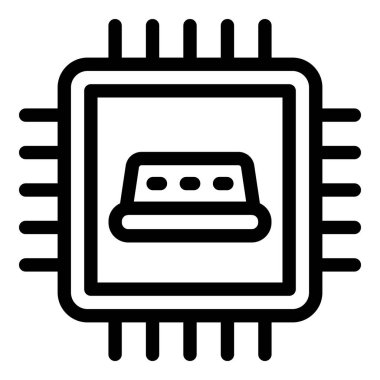 Akıllı taksi işlemci simgesi, özet biçimi